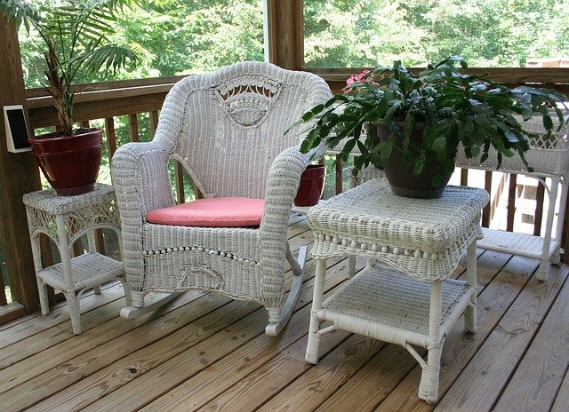 Fauteuil dans veranda