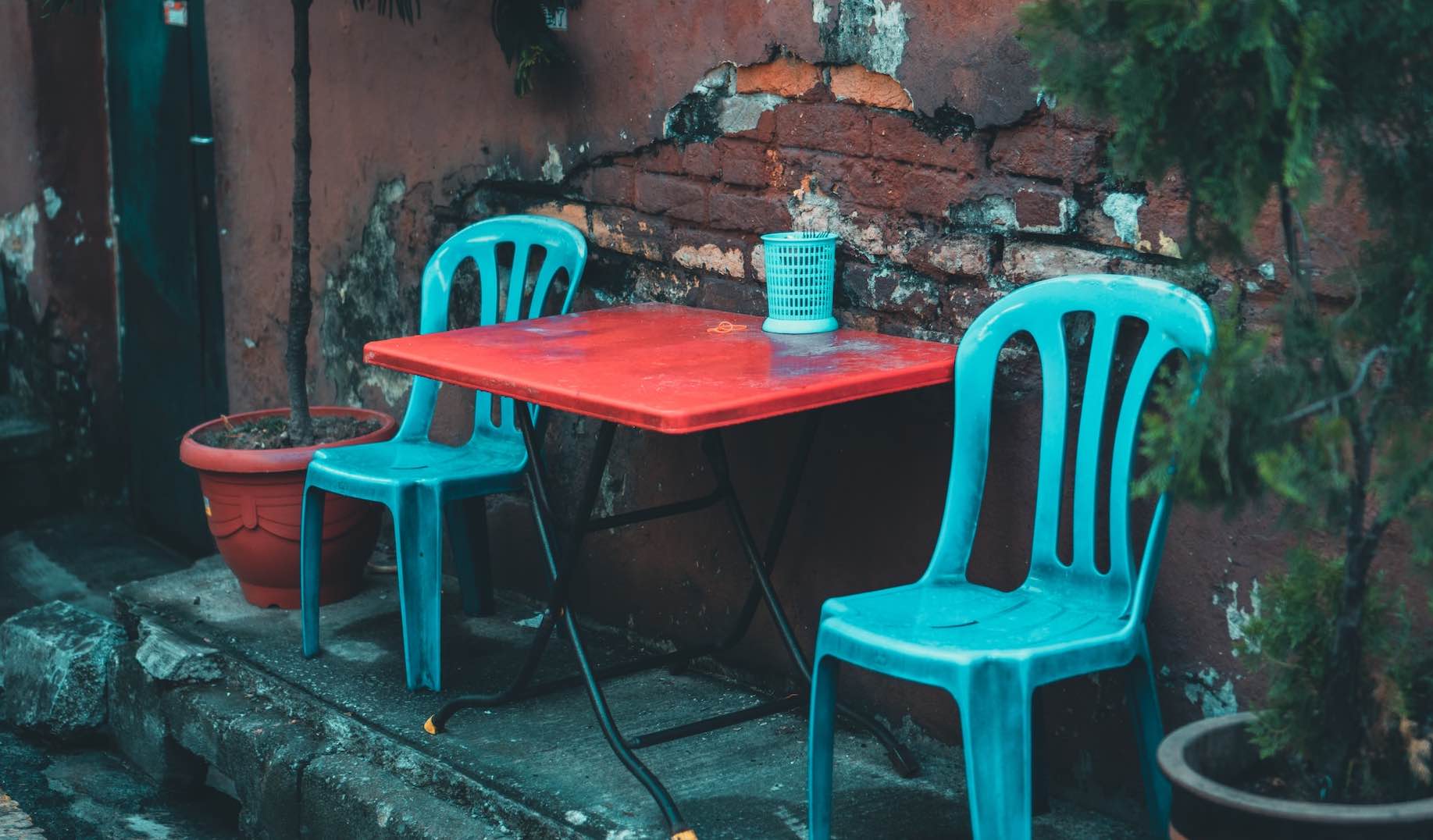 Mobilier exterieur plastique